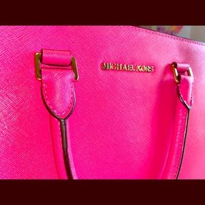 Hot pink Michael Kors Handbag Tote